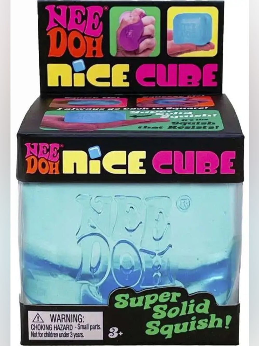 NeeDoh Nice Cube Squishy Toy - Blue